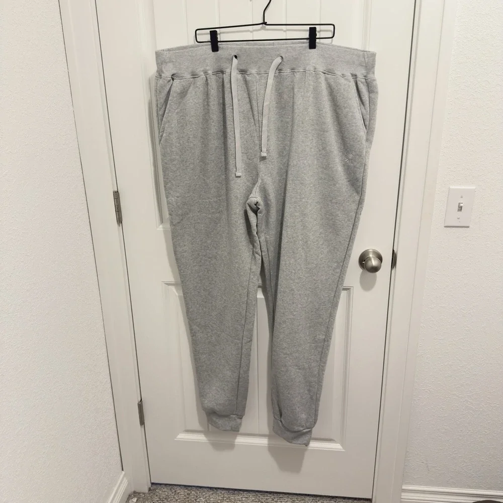 Akademiks Mens Gray Drawstring Sweatpants Cuff Bottom Size 5XL